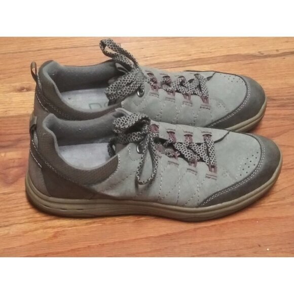 Earth Origins Shoes - Earth Origins Sneakers Lace-Up Womens 9M Comfort walking Shoes Grey Brown SUEDE